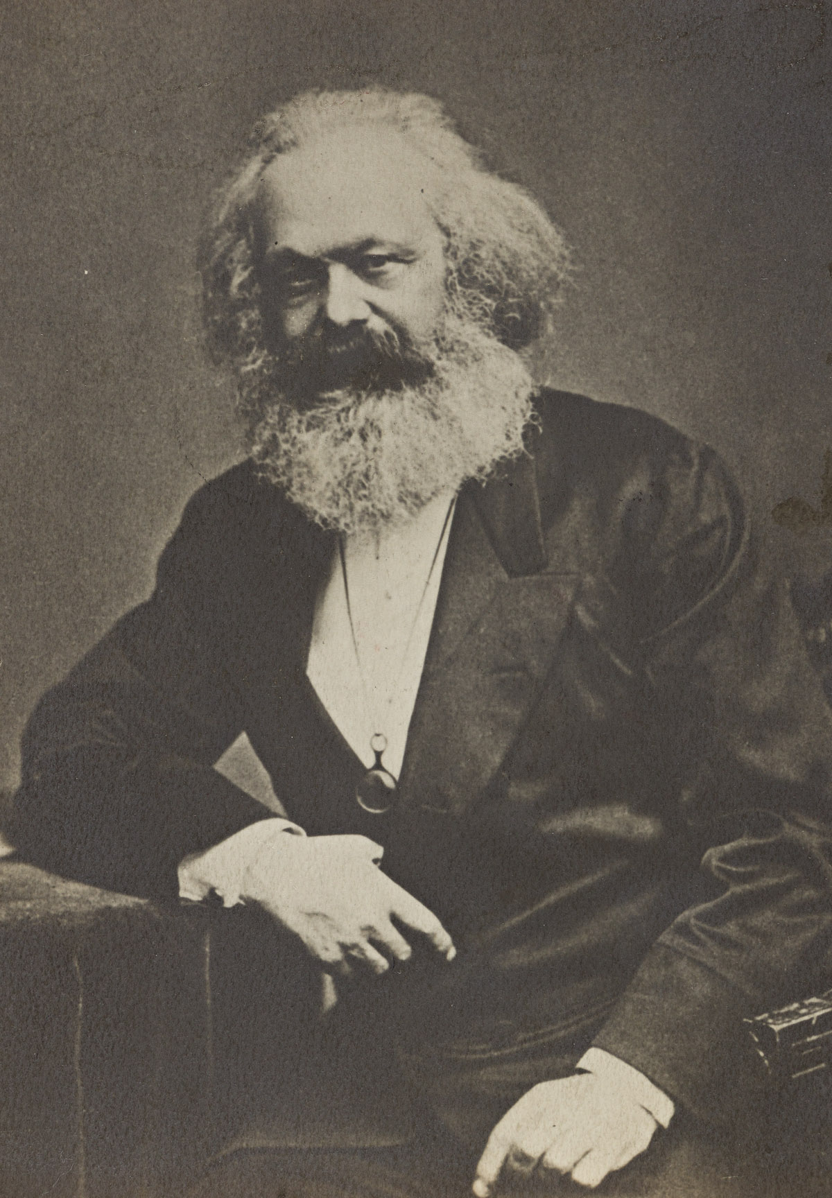 (COMMUNISM--ECONOMICS) Portrait of Karl Marx.